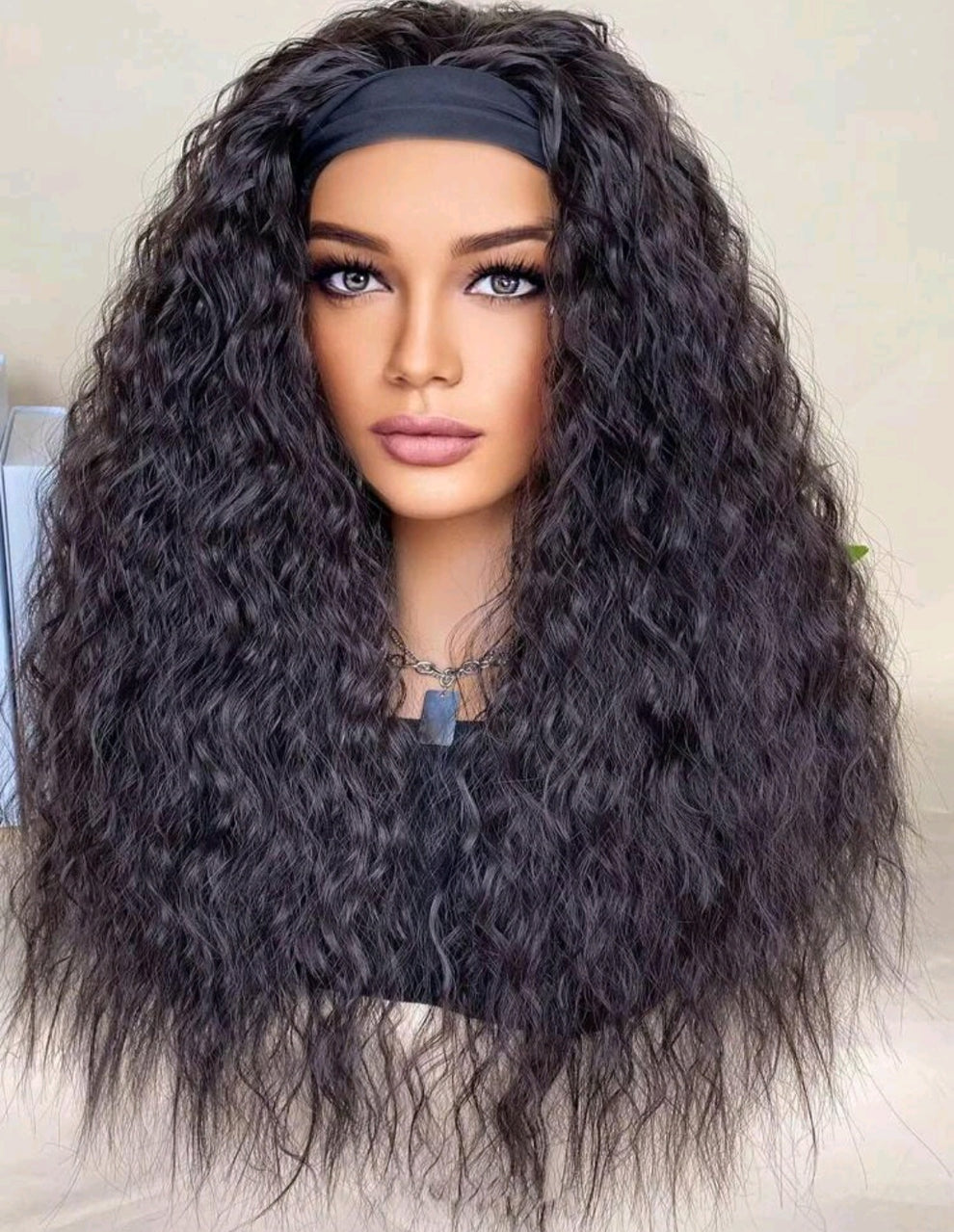 Headband Wig(human blend) - 20 Inch